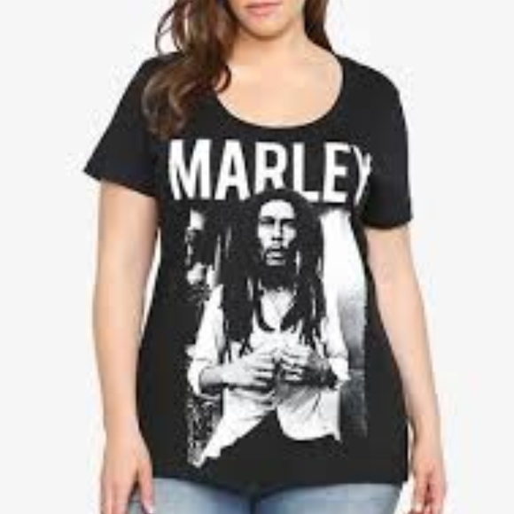 Zion Rootswear Tops - Bob Marley Black Scoop Concert Tee Tshirt 2